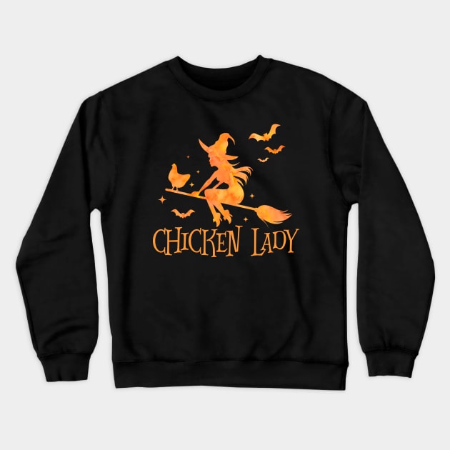 Chicken Lady - Halloween Shirt Halloween Shirt Happy Halloween T-Shirts Crewneck Sweatshirt by nhatvv